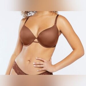 Savage X Fenty Savage Essence Tshirt Bra, Women's 36 B, Brown
